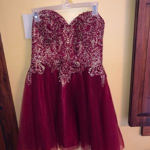 Size 6 Burgundy Cocktail Dress
